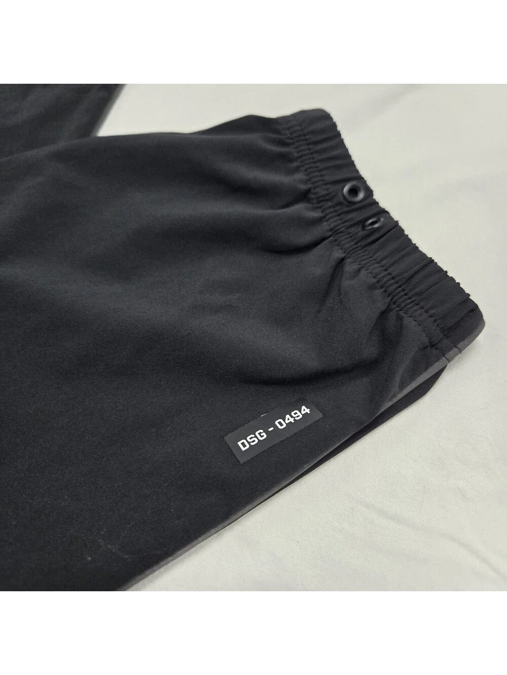 EUC Size MED Men's ASRV DSG-0494 Ultralight Black Track Pants Reflective Joggers